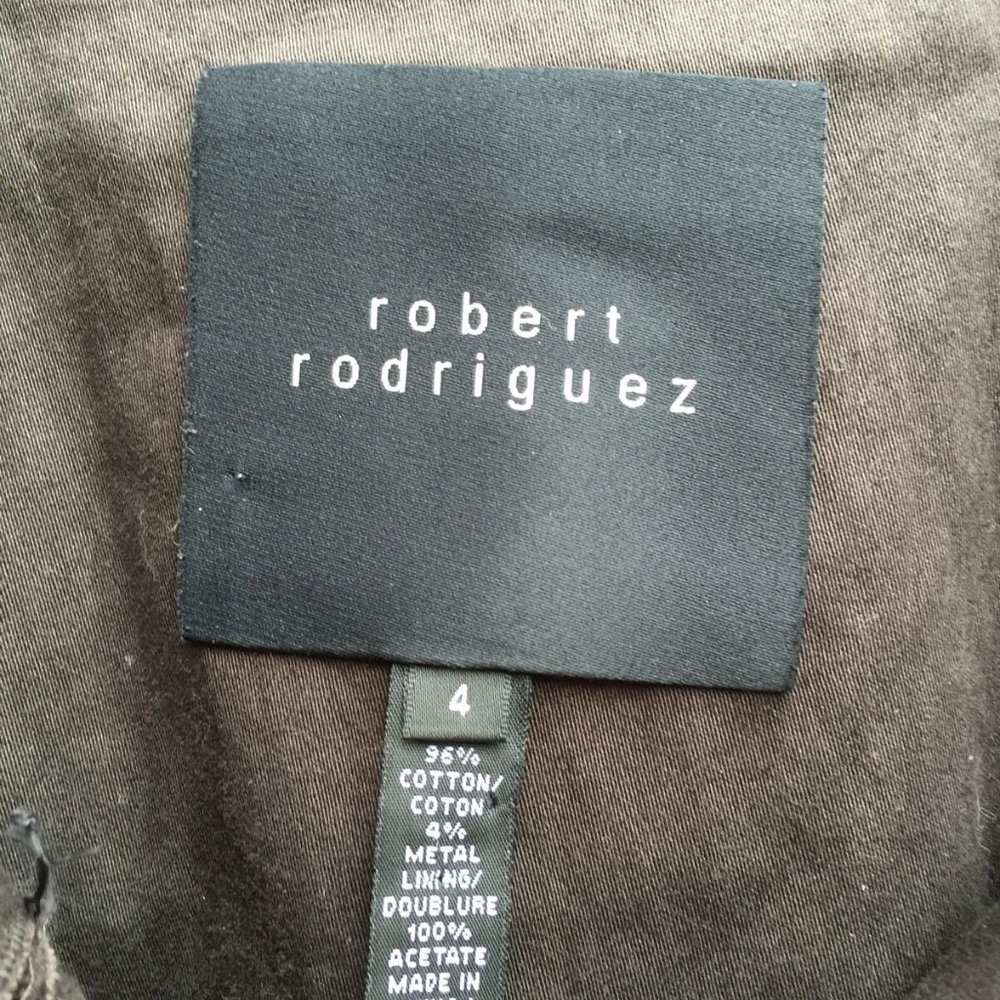 Robert Rodriguez Brown Button Down Coat Jacket 4 - image 2